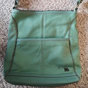 The Sak Mint Green Leather Shoulder Bag